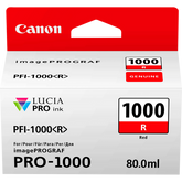 Canon PFI1000R Red Standard Capacity Ink Cartridge 80ml - 0554C001